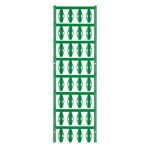 Weidmüller 1007590000 SFX 10/23 NE GN V2 značenie káblov Druh montáže: káblové spony Potlačiteľná plocha: 5 x 23.50 mm zelená Počet markerov: 160 160 ks; 1007590000