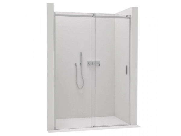 CERANO - Sprchové posuvné dvere Santoro Ľ/P - 8 mm - chróm, transparentné sklo - 120x195 CER-8050BD6958