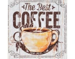 Obraz na plátne The Best Coffee, 28x28 cm%