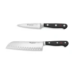 Wüsthof CLASSIC Sada nožov 2 ks / Santoku 17 cm + nôž na zeleninu 9 cm / kovaná oceľ / Solingen (1120160219)
