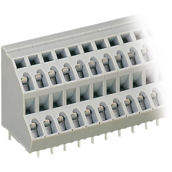 WAGO 736-108 dvojradový svorka 2.50 mm² Pólov 16 sivá 1 ks; 736-108