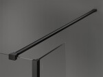 MEXEN/S - Kioto Sprchová zástena WALK-IN 110 x 70 x 40, čierny vzor, čierna 800-110-070-221-70-70-040