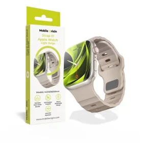 Mobile Origin Strap III remienok pre Apple Watch 49mm/46mm/45mm/44mm svetlo béžová (AWMS-03-LBG)