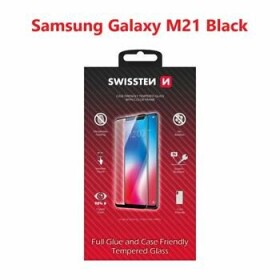 SWISSTEN FULL GLUE COLOR FRAME CASE FRIENDLY sklo pre SAMSUNG M215 GALAXY M21 čierna (54501792)