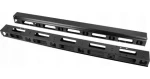 Lanberg Vertikálny organizér káblov 22U čierna / Organizér káblov / 19" rack / 2 ks (AK-1212-B)