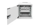 Digitus SOHO PRE 6U 10" / Nástenná skriňa / 325x315x300 mm / šedá / sklenené dvere (DN-49100)