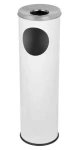 ALDA Cigarette Pillar biela / Odpadkový kôš s popolníkom / 15 l / lakovaná oceľ