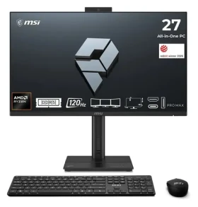 MSI PRE MAX 27TP Z 8MG-002XEU čierna / All-in-one počítač / 27 "FHD T / AMD RYZEN 7 255 / 16GB / 512GB SSD / Bez OS (PRO MAX 27TP Z 8MG-002XEU)