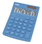 AVELI DESQ XL svetlo modrá / Stolová kalkulačka / 12miestna / solárna + AAA (30110.16)