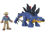 Mamido Jurassic World sada Imaginext figúrky Stegosaurus a Dr. Grant