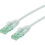 Roline recycled material 21.45.3106 RJ45 sieťové káble, prepojovacie káble CAT 6A U/UTP 7.00 m sivá netienený, PVC plášť 1 ks; 21.45.3106