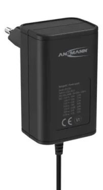 Ansmann APS 300 čierna / Univerzálny napájací zdroj / 100-240 V / 0,6 A / 7 konektorov (1201-0021)