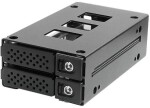 Aptel JOUJYE Backplane JJ-N-29SS15 fuer 2 SATA SAS I II III HDD/SSD 6,4cm/2,5Zoll bis 12Gbps Inklusive Einbauwinkel fuer 5,25Zoll Bay