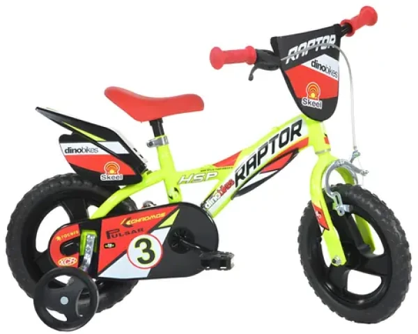 Dino BIKES Detský bicykel 123GLN žltá