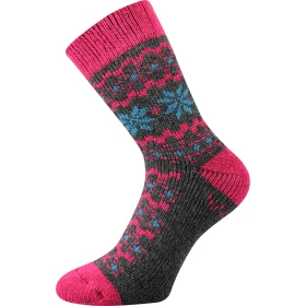 VOXX ponožky Trondelag dark grey melé 1 pár 35-38 117183