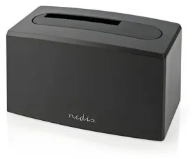 Nedis Dokovacia stanica pre HDD 2,5"/3,5" / Dokovacia stanica / USB 3.2 Gen 1 / SATA / Stolová (HDDUSB3210BK)