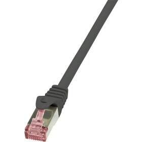 LogiLink CQ2083S RJ45 sieťové káble, prepojovacie káble CAT 6 S/FTP 7.50 m čierna samozhášavý, s ochranou 1 ks; CQ2083S