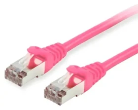 Equip Cat6 ružová / Sieťový kábel / S/FTP / 0,5 m / RJ-45 / LSZH (605587)