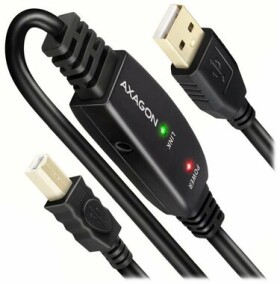 Axagon ADR-210B Aktívny kábel USB-A 2.0 - USB-B 10m čierna (ADR-210B)