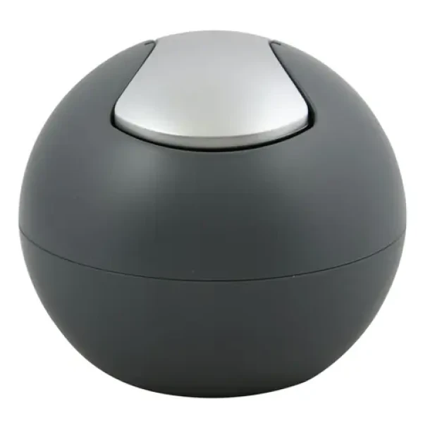 Spirella BOWL MATT mini výklopný odpadkový kôš 1 L matný tmavo šedý / plast (7610583203755)