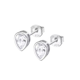 Lotus Silver Trblietavé strieborné náušnice so zirkónmi LP3079-4 / 1