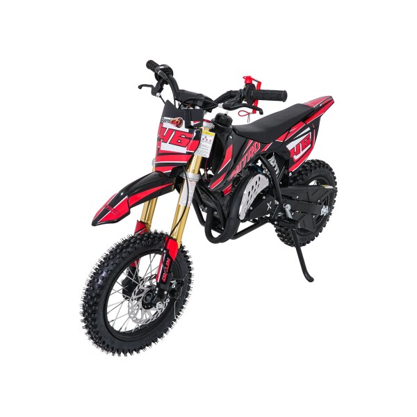 Mamido Detská benzínová motorka RamiGO NITRO 60CC červená