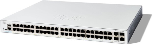 Cisco Cisco Catalyst C1200-48T-4X-RF łącza sieciowe Zarządzany L2/L3 Gigabit Ethernet (10/100/1000) Biely