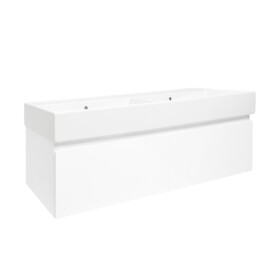 Kúpeľňová skrinka s umývadlom SAT B-WAY 119x30x45 cm biela lesk BWAY120WU2 BWAY120WU2