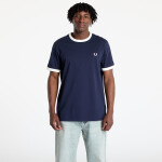 Tričko FRED PERRY Taped Ringer T-Shirt Carbon Blue S