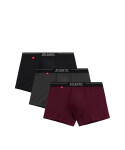 Boxerky Atlantic 3MH-011/25 A'3 S-2XL fialovo-černo-khaki L