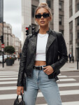 ERIPA dámska kožená bunda ramones black FashionStreet TY4194 M