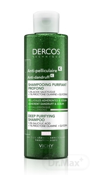 VICHY Dercos šampón proti lupinám peelingovým efektom 250 ml