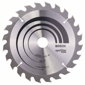 Bosch Accessories Optiline Wood 2608640725 tvrdokovový pílový kotúč 235 x 30 x 2.8 mm Počet zubov (na palec): 24 1 ks