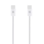 Obal:Me Super Fast USB-C/USB-C Pletený kábel 60W 1m White (57983125481)