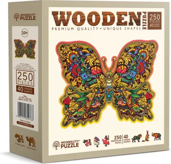 Wooden City Drevené puzzle Kráľovské krídla