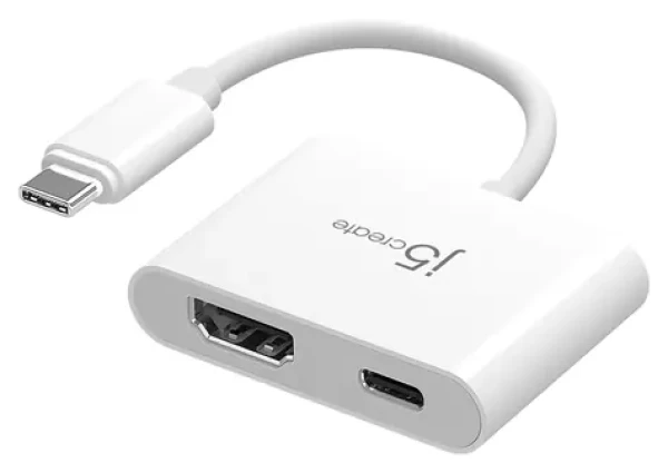 J5Create USB-C HDMI Power Delivery adaptér biela / Adaptér / 4K / USB-C / kábel 0,82 m (JCA152-N)