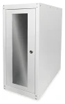 Digitus SOHO šedá / Rack skriňa voľne stojaca / 300x699x600 mm / sklenené dvere / IP20 (DN-CC 9001)