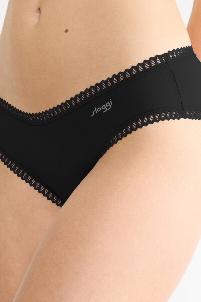 SLOGGI GO CRUSH HIPSTER NOHAVIČKY 3PACK BLACK černá L