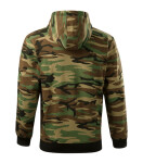 Pánska maskáčová mikina na zips camouflage brown XL