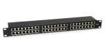 Equip Patchpanel 48x RJ-45 čierna / Patch panel / 19 "/ Cat6 FTP / 1U / 250 MHz (326449)