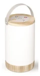 Avide LED stolná lampa RGB biela / Stolová lampa / Akumulátor 2200 mAh / USB nabíjanie / Stmievateľná / 120 lm (ALPDL-RGB-PB-N)