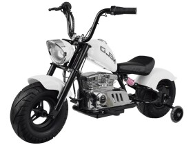 Mamido Detská elektrická motorka Chopper 24V biela