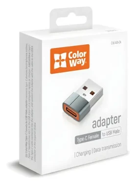 Colorway šedá / Redukcia USB-C na USB-A (CW-AD-CA)