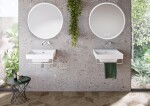Tutumi - Zrkadlo LED 70cm MMJ BRUSH SILVER HOM-06506