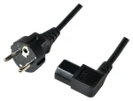 LogiLink Napájací kábel CEE 7/7 - IEC C13 90° čierna / Napájací kábel / 3 m / 10 A / 250 V (CP118)