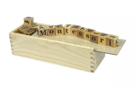 Moyo Montessori Moyo Montessori Kocky s abecedou v krabičke