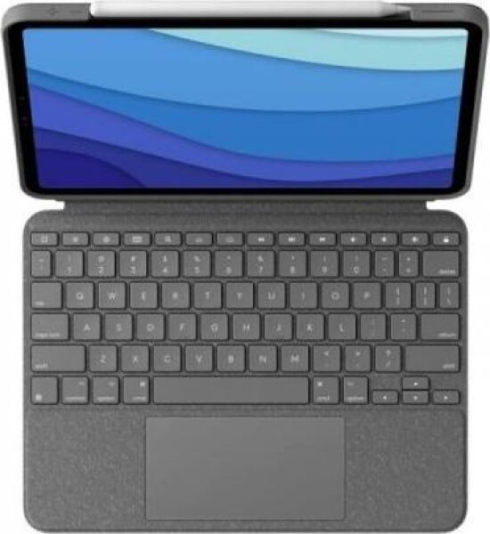 Logitech Combo Touch Tastatur Trackpad Apple iPad 12,9" (5. Gen.) Gray