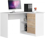 Fabryka Mebli Akord B16 dub Sonoma i biel 124 cm x 85 cm