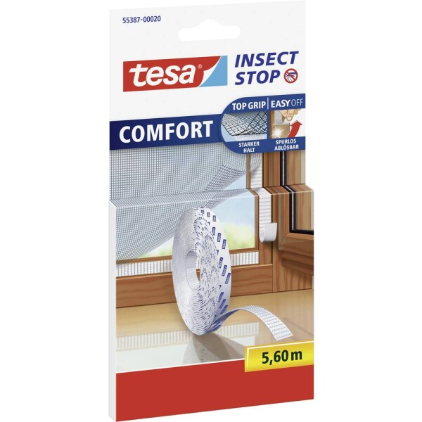 Tesa 55387-20 Insect Stop Comfort náhradné šplhacie pás Vhodný pre značku Tesa Fliegengitter 5.6 m; 55387-20