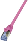 LogiLink ružová / Patch kábel / Cat6a / S/FTP / RJ-45 / AWG 26/7 / 2 m (CQ3059S)